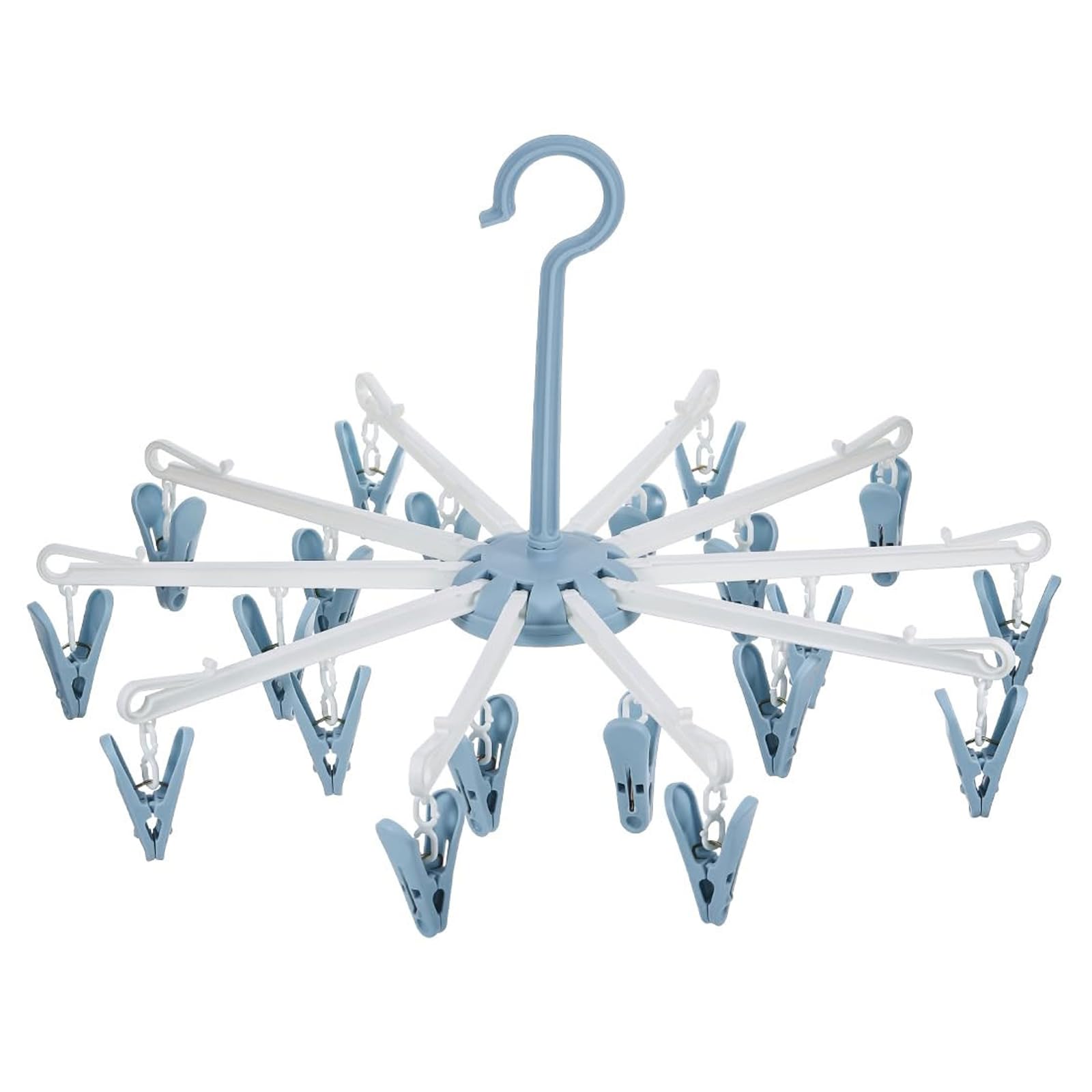 Séchoir Camping Balcon Séchoir Chaussettes Relaxdays 23 Pinces - Étendoir Araignée Gris Camping Balcon Séchage Linge Camping