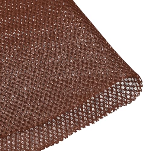 Tissu pour grille de haut-parleur toile polyester marron haut-parleur enceinte 0.5x1.45m