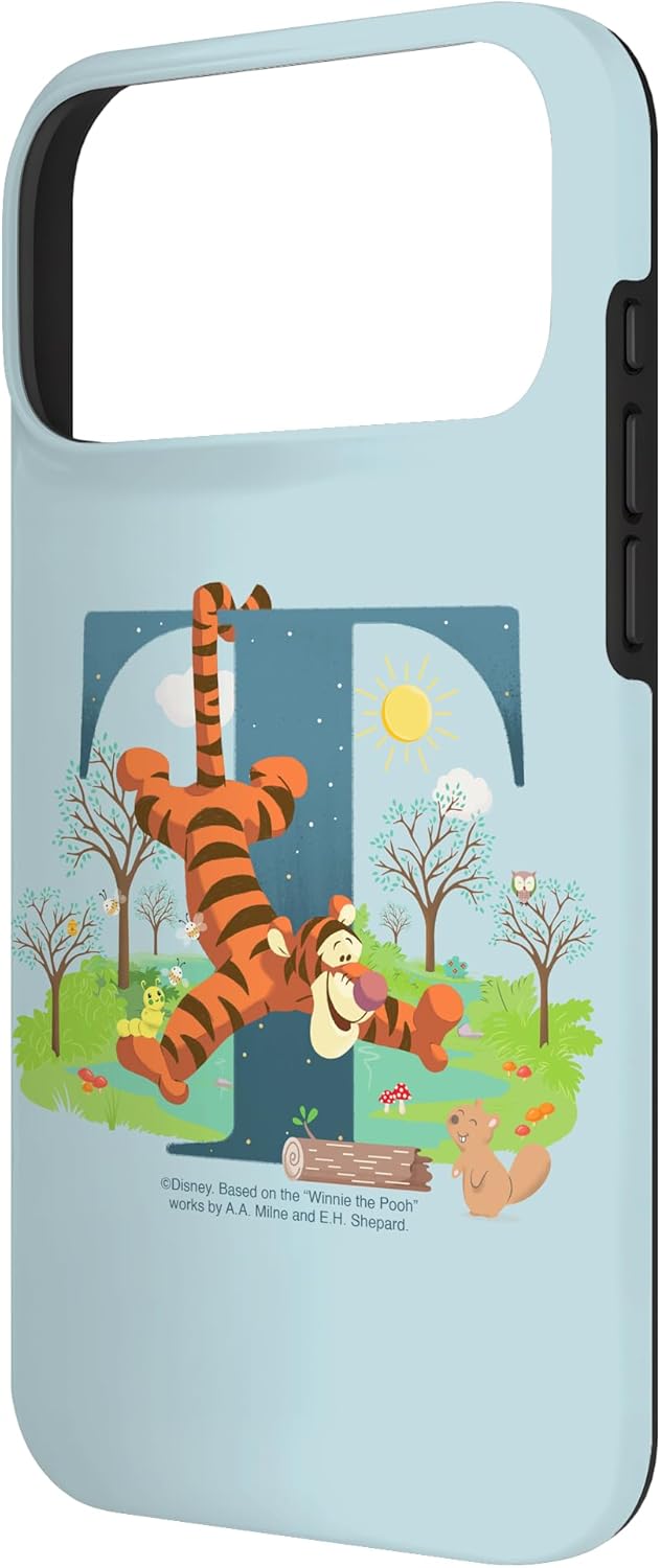 Disney Alphabet Monogram Winnie The Pooh Letter T for Tigger Case for iPhone 17 Pro Max