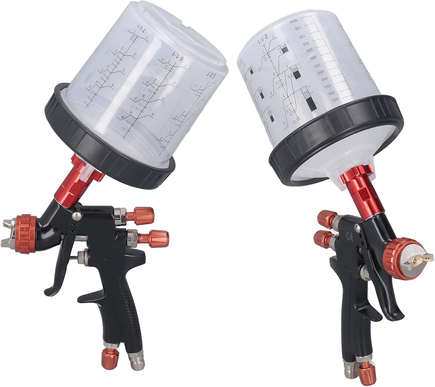 Spray Gun Aluminum Alloy Body Stainless Steel Head Amplitude Adjustable Professional Car Air Spray Gun