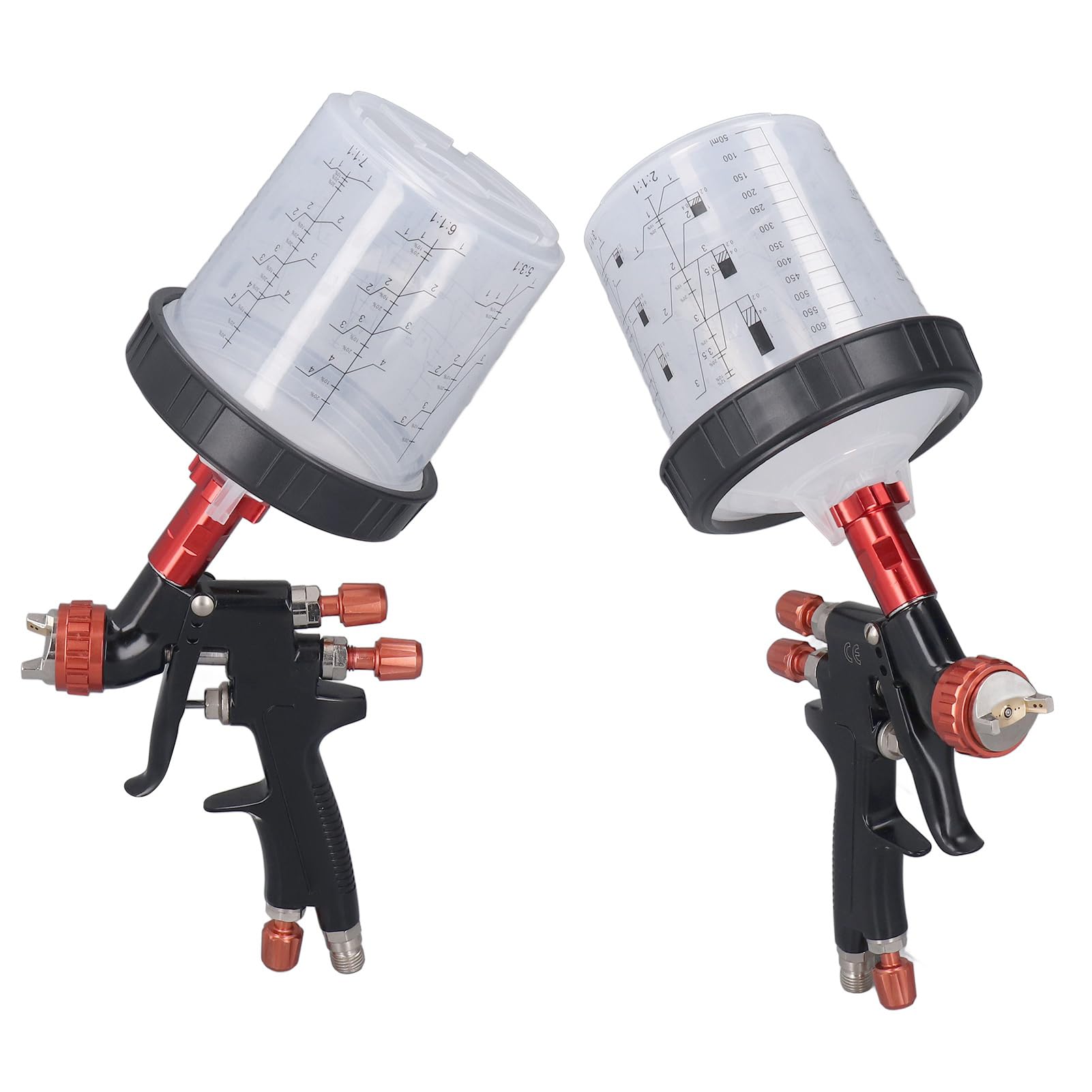 Pistolety Lakiernicze Motoryzacja, Korpus ze Stopu Aluminium Regulacja Amplitudy Głowicy ze Stali Nierdzewnej Profesjonalny Pistolet Natryskowy Pistolet Natryskowy do Malowania