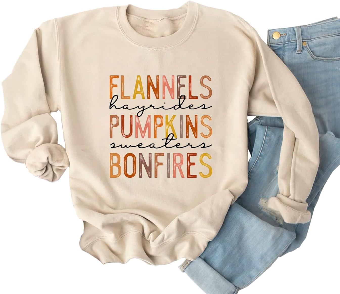 Ykomow Pumpkin SweatShirt for Women Thanksgiving Graphic Tees Fall Halloween Sweater