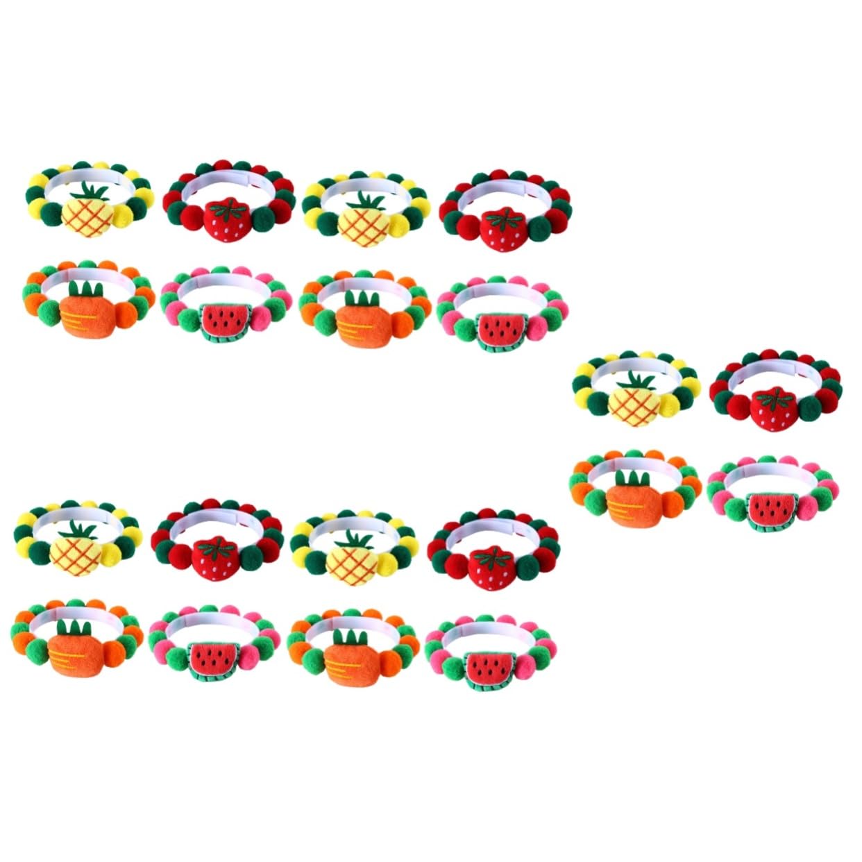 Sosoport 20pezzi Collare Decorativo Per Animali Domestici Con Palline Fruttate Per Gatti e Cani Accessorio Festivo Per Party e Occasioni Speciali