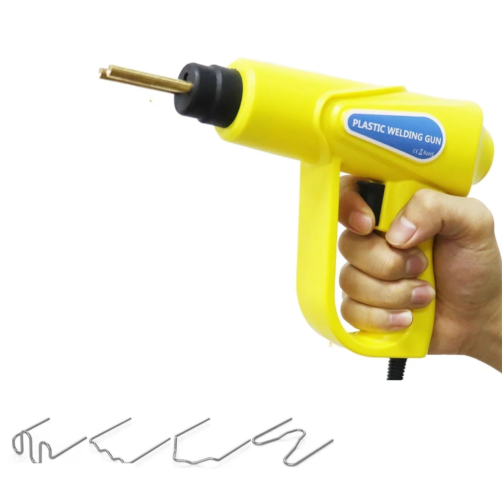 Kit di riparazione paraurti auto Para pinzatrice a caldo per saldatura plastica da 70 W, macchina di riparazione per saldatura Para pinzatrice a cald Kit Riparazione Paraurti Auto