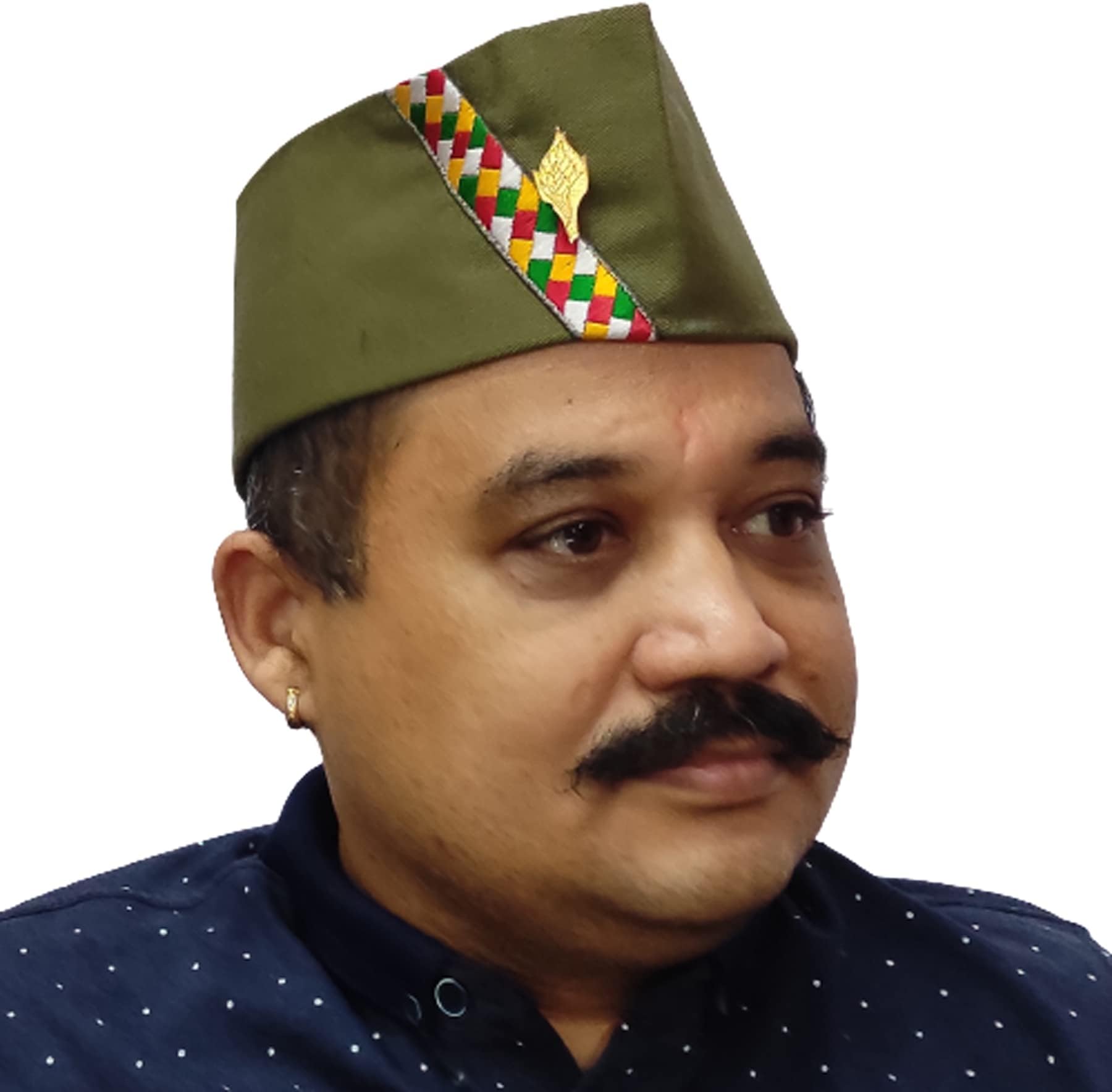 Military Green Uttarakhandi Cap Pahadi Topi