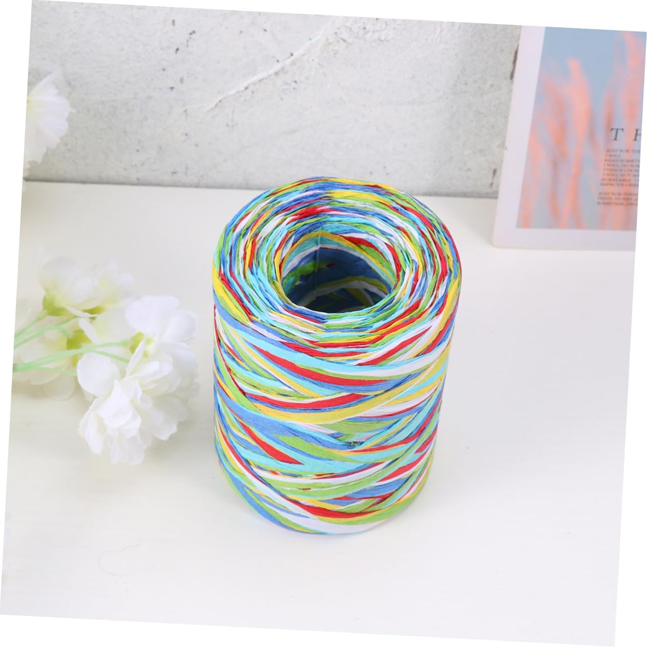 Stylish 6-Color Raffia Ribbon Paper Wrapping Rope Bundle