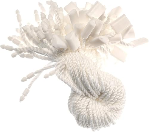 1000 unidades de etiquetas colgantes para ropa, bolsas de regalo, etiquetas de precios, zapatos, broches de presión, sujetadores de corbata, cuerda