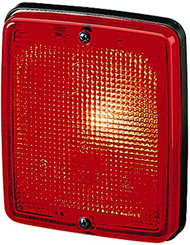 HELLA 003236137 3236 Series P21/5W Type Red Flushmount Stop/Tail Lamp