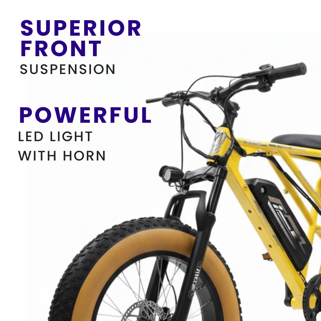 Vigor ZX Electric Cycle with Dual Disc Brakes, 350w Hub Motor, 8.5