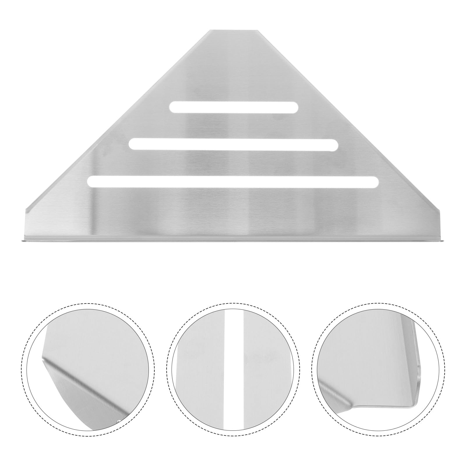 SUPVOX Mensola Portaoggetti Angolare in Acciaio Inox 304, Scaffale Sospeso da Parete per Bagno e Doccia, Accessori per Bagno Bordi Lisci e Struttura Robusta per Organizzazione Quotidiana