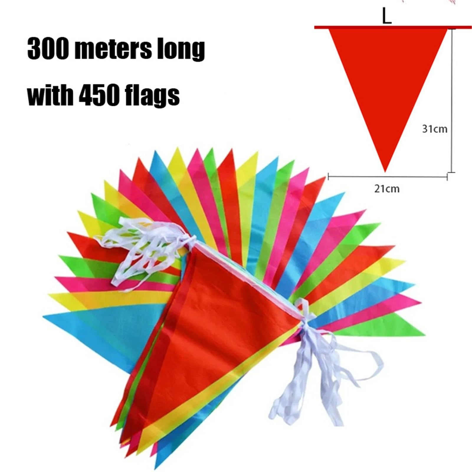 Dekoracje kempingowe, Trznadel Trójkątny proporzec Flagi Wisząca dekoracja(300m L)