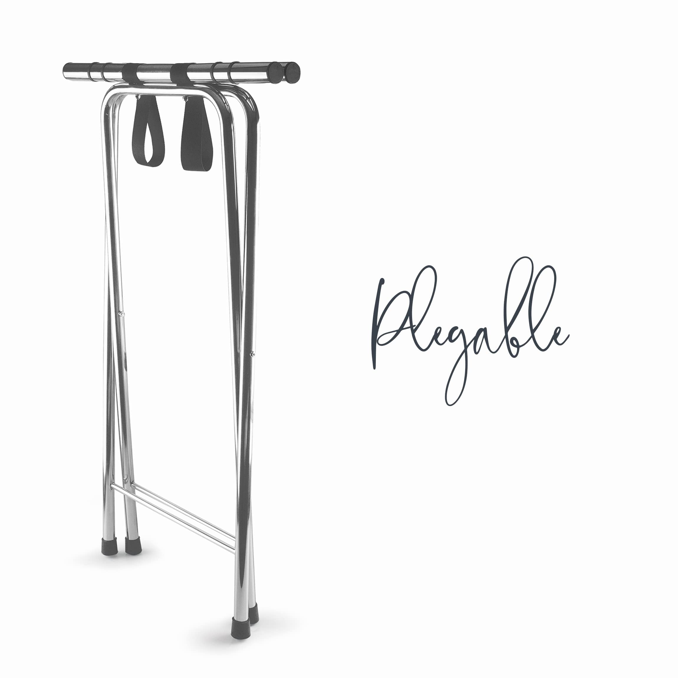 Lacor 61870 - Soporte Bandejas Hostelería, Cualquier Bandeja, 41.5x52x82 cm | En acero inoxidable, organiza y mantiene todo a mano; base antideslizante, ideal para cocina profesional y uso diario en casa