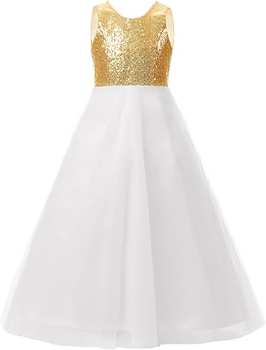 Sarahbridal Vestido de princesa de fiesta de flores para niñas pequeñas FG001