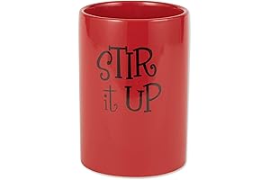 Enchanting Red Kitchen Utensil Holder: A Retro Statement for Culinary Connoisseurs