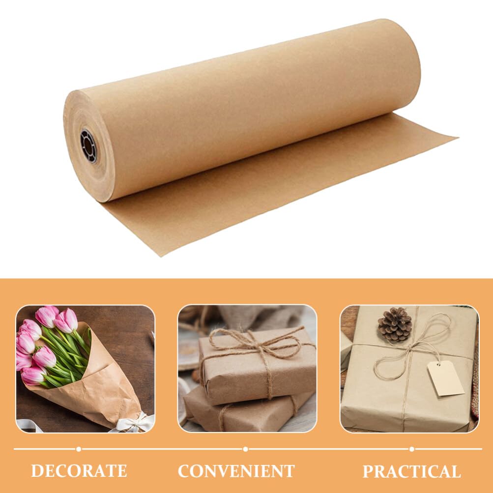 OHPHCALL 2rollen Kraft Geschenkpapier für Blumengeschenke und Bastelprojekte Geschenkpapierbögen für Feste und Geburtstage Verpackungspapier für Diverse Präsente