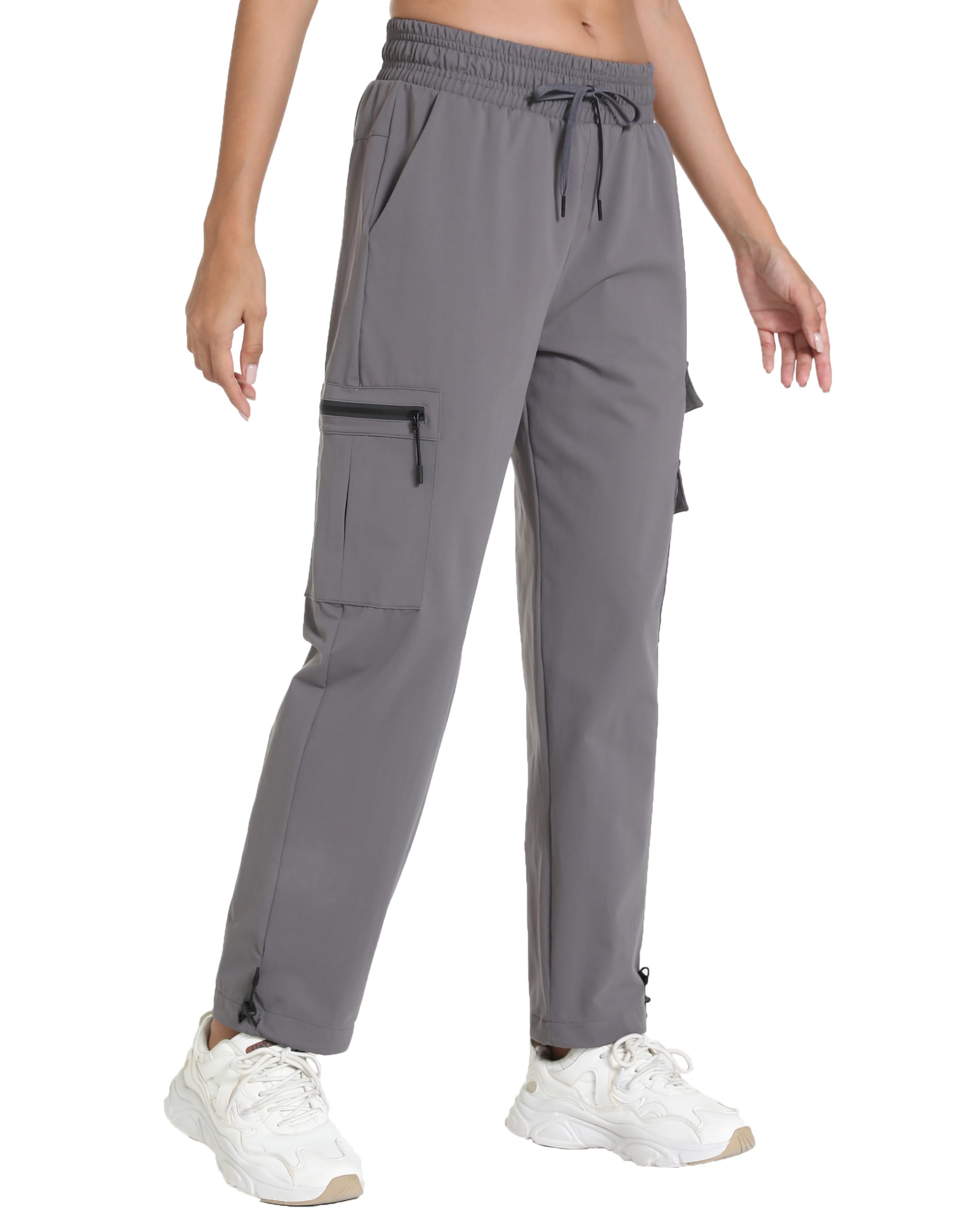 Quick Dry Womens Cargo Pants with Pockets Lightweight Hiking Joggers for Workout Athletic Casual Outdoor Camping