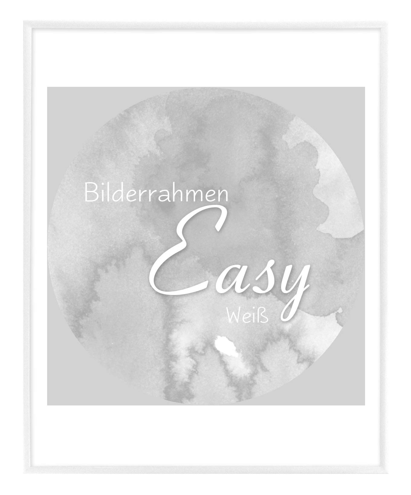 BIRAPA Cornice portafoto in plastica Easy 80 x 80 cm in bianco con vetro sintetico