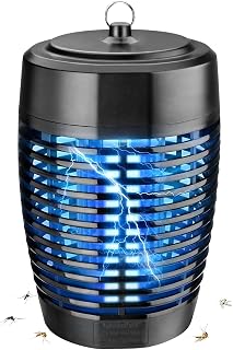 Elektrischer Insektenvernichter, Elektrischer Insektenfalle Mückenlampe mit UV Lampe,Elektrisch Insektenfalle 60㎡ Effektive Fliegenfalle für Innen Mücken Fliegender Insekten