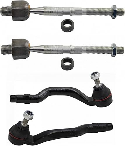 Miniatura 135 de TRQ Juego de varillas de acoplamiento delanteras interiores y exteriores, 4 piezas, compatibles con Chevrolet Cruze 2016-2019 de 16-19 voltios