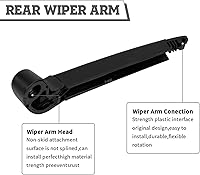 Vista 4 de Juego de tuercas de repuesto para limpiaparabrisas trasero para Jaguar F-PACE 2017-2022, conjunto de accesorios de cubierta del limpiaparabrisas