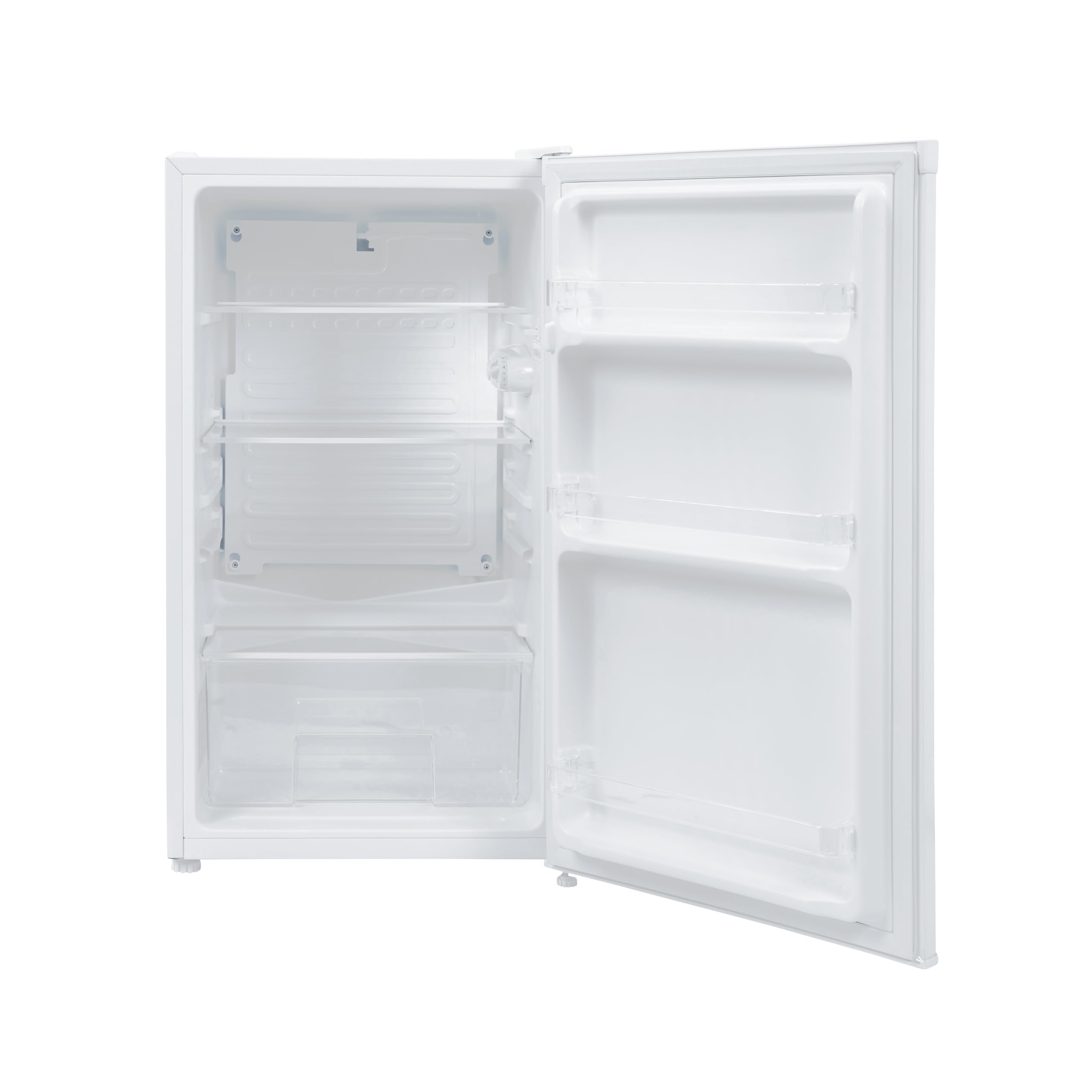 Willow W48UCLW 94L Small Under Counter Fridge with Recessed Handle, Adjustable Thermostat, Reversible Door, Interior Light - White — view 2