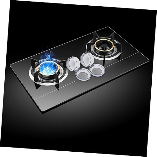 Miniatura 5 de 10 piezas de plástico cerraduras de protección tapa cubierta de seguridad transparente cocina niños a prueba de niños pequeños horno gas cubiertas