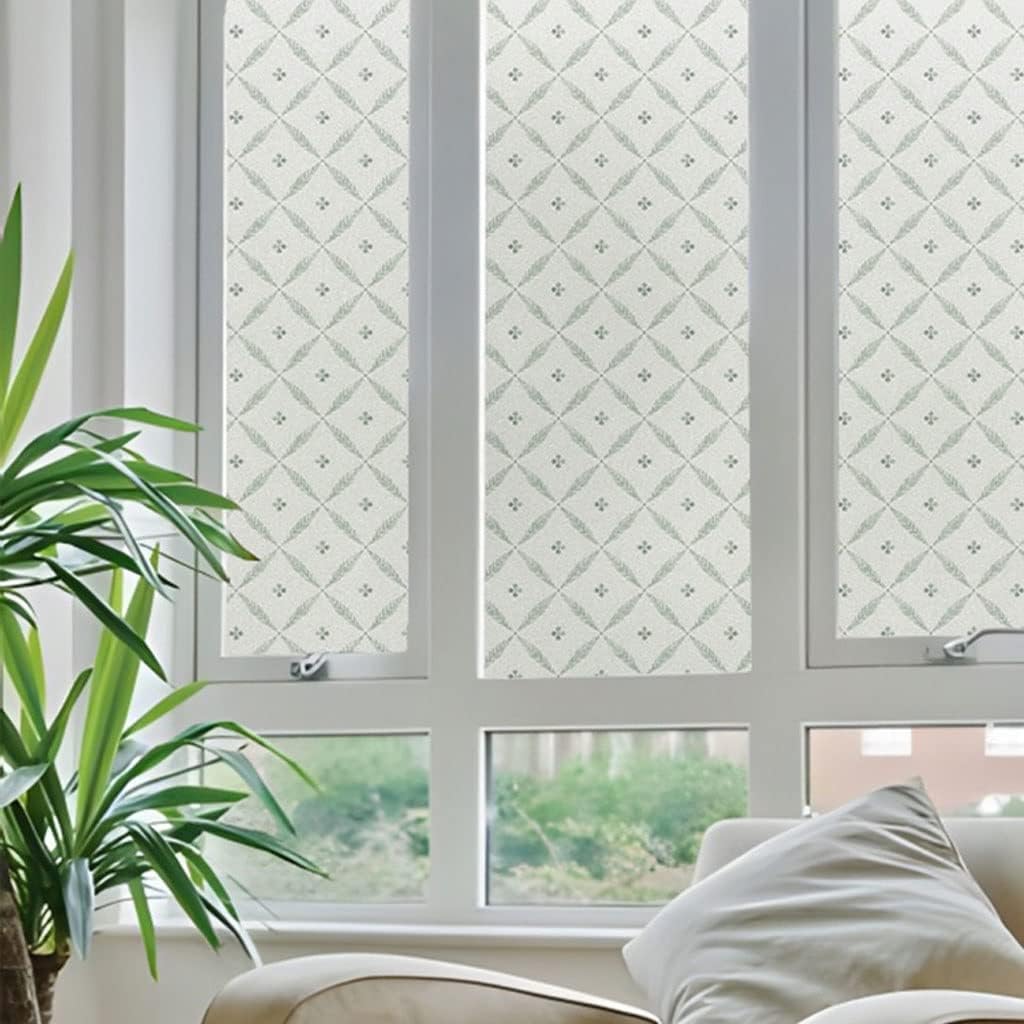 Window Privacy Film Window Frosted Glass Sticker Toilet Bathroom Bathroom Film Privacy Anti-peep Suitable for Living Room Office Partition Decorative Window Film