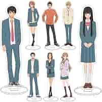 君に届け　オンラインくじ　A賞　アクリルスタンド時計 黒沼爽子　風早翔太 君に届け オンラインくじ A賞 アクリルスタンド時計 黒沼爽子