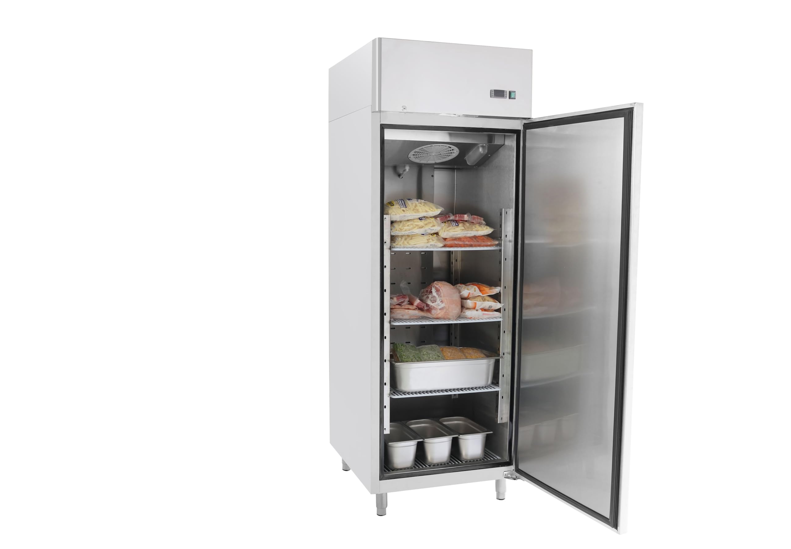 METRO Professional Armoire réfrigérée négative GFR2700, inox, 455 L, 600 W, avec serrure, argenté