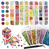 CellLuck UV Resin Decoration Accessories for Resin Molds, Jewelry Making Supplies with Glitters Flakes, Sequins and Dried Flowers for Resin Art, Handicrafts,etc