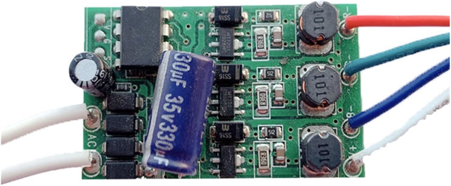 RGB Colorful Low Voltage 12-24v Bare Board Driver Power Supply 3-18w RGB Underwater Light Spotlight 24w Gradient Change(3-24w Gradient)