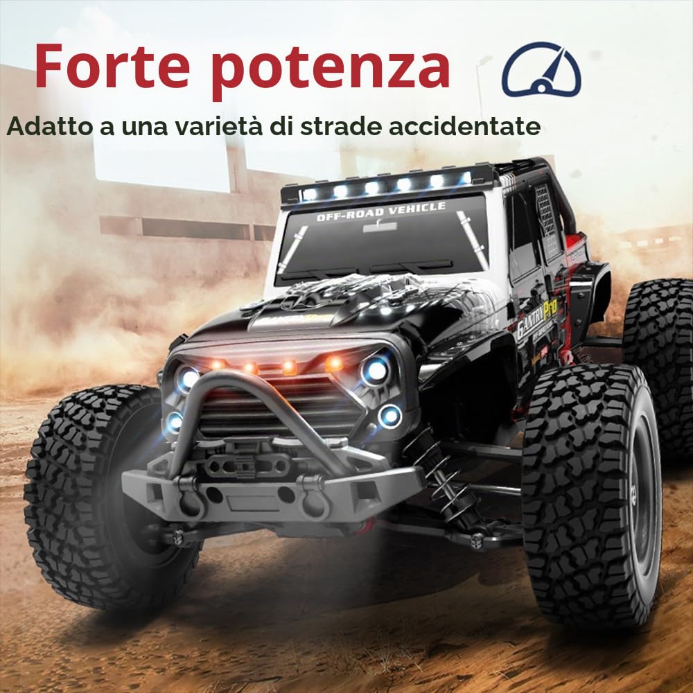 Auto telecomandata per adulti, 70 km/h, motore brushless 1/16 RC ad alta velocità, fuoristrada Drift, auto da corsa, 4WD Off Road Race Buggy