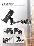 Elitehood 8.5in Bras long iPad Support pour Mic Stand, 360° Support de table en aluminium Mic réglable pour microphone & Musique de scène, iPad Support compatible avec 4-13in Comprimés iPhone et téléphones