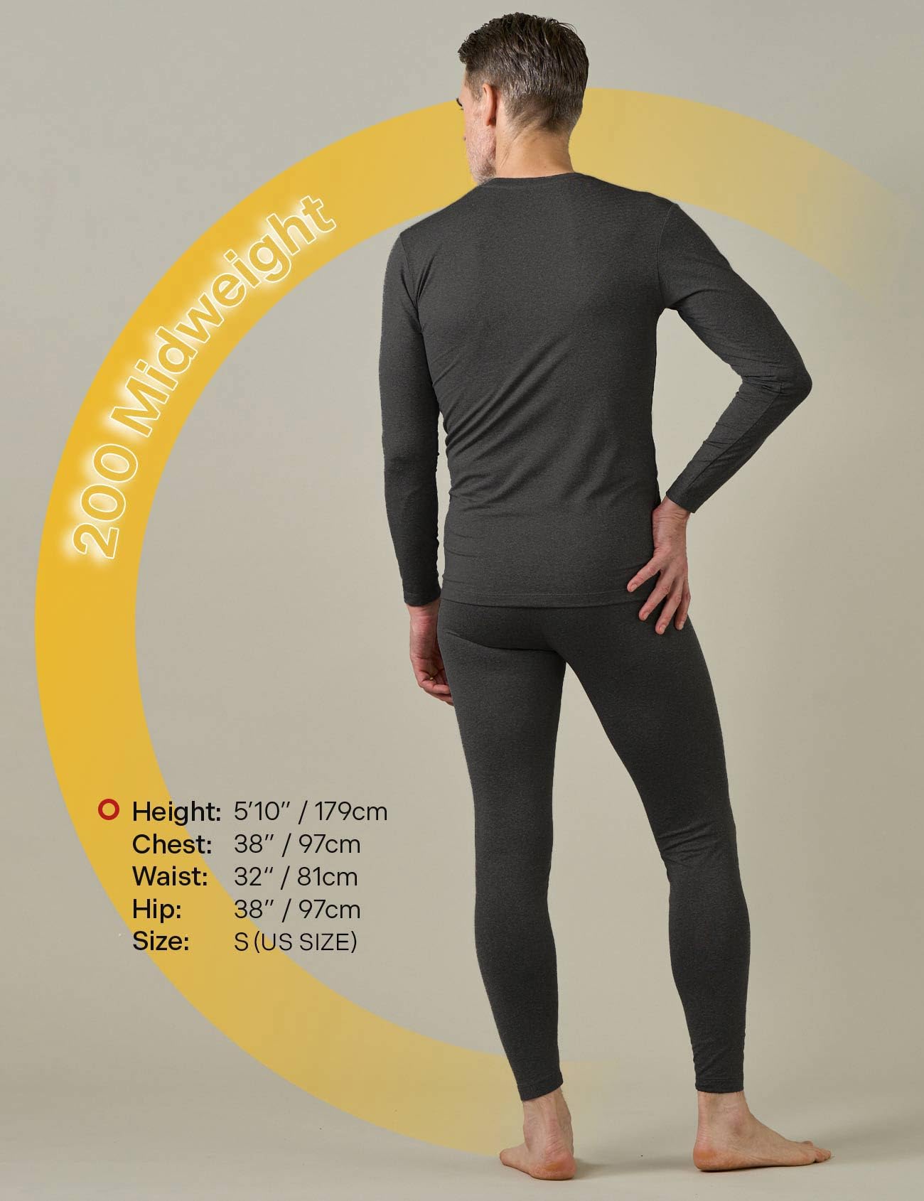 LAPASA Completo Termico Uomo in Pile Calzamaglie Termica & Maglie Termiche Set Sport Invernali Sci Snowboard Sport Running Trekking Caldo/più Caldo/Extra-Caldo М11