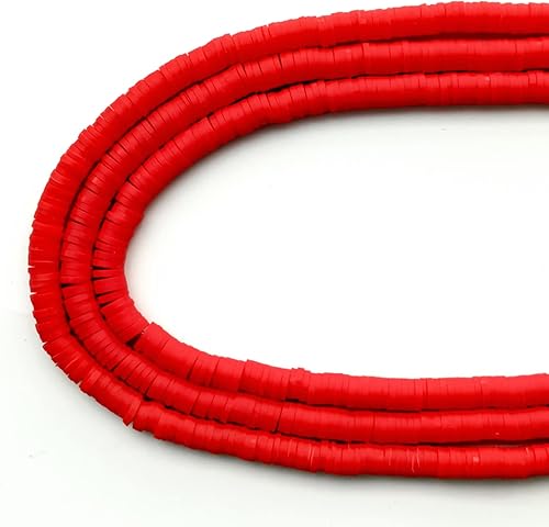 Miniatura 8 de Amaney - 1050 cuentas heishi amarillas de arcilla polimérica de 0.236 pulgadas para hacer joyas, pulseras y collares