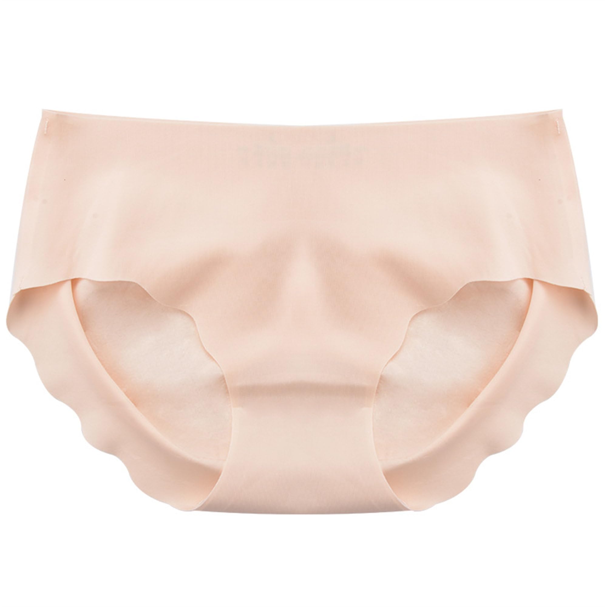 Calzoncillos elásticos sin costuras de secado rápido para mujer, suaves, cómodos, paquete múltiple, ropa interior transpirable de tiro medio (caqui, 5 piezas, L)