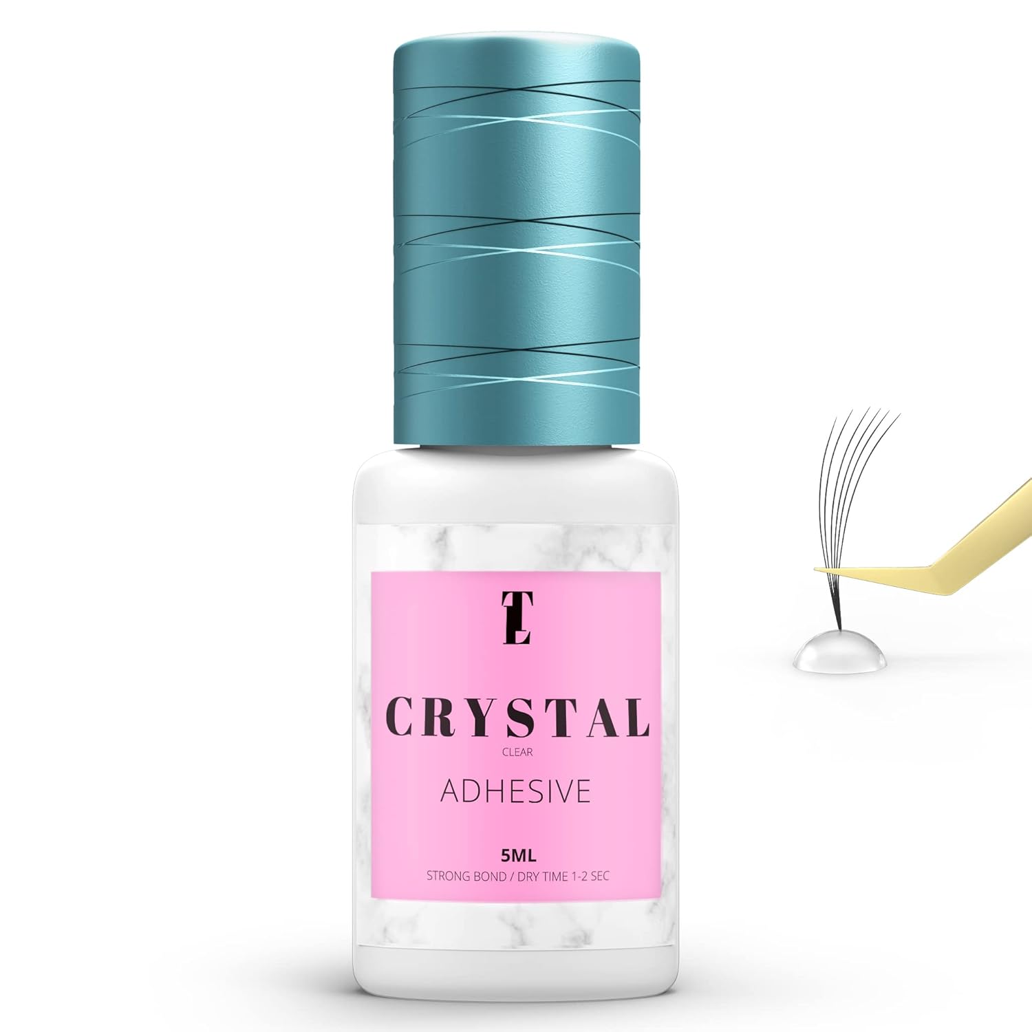 Crystal Clear Adhesive Eyelash Glue for Lash Extensions FormaldehydeFree