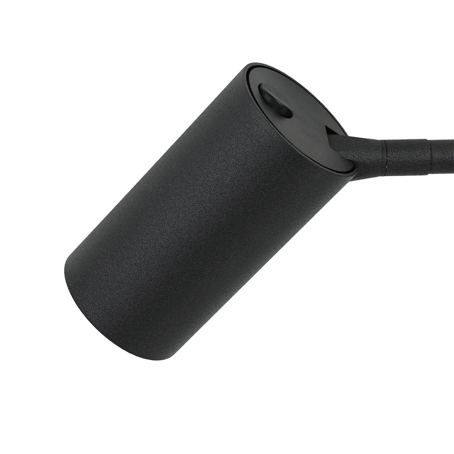 Licht-Erlebnisse Schreibtischlampe Schwarz, Tischleuchte mit Kabel, Leselampe Nachttisch, H:40 cm, GU10, schwenkbar, Schreibtisch, Nachtschrank, Tischleuchte