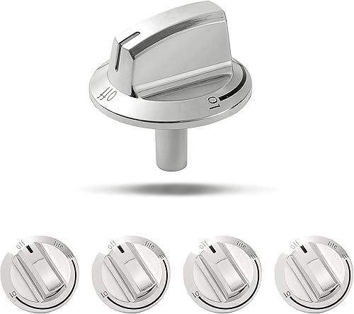 5304525746 Pomo para estufa de gas, paquete de 5, pomos de estufa de quemador de superficie compatibles con placa de cocina Frigidaire Range