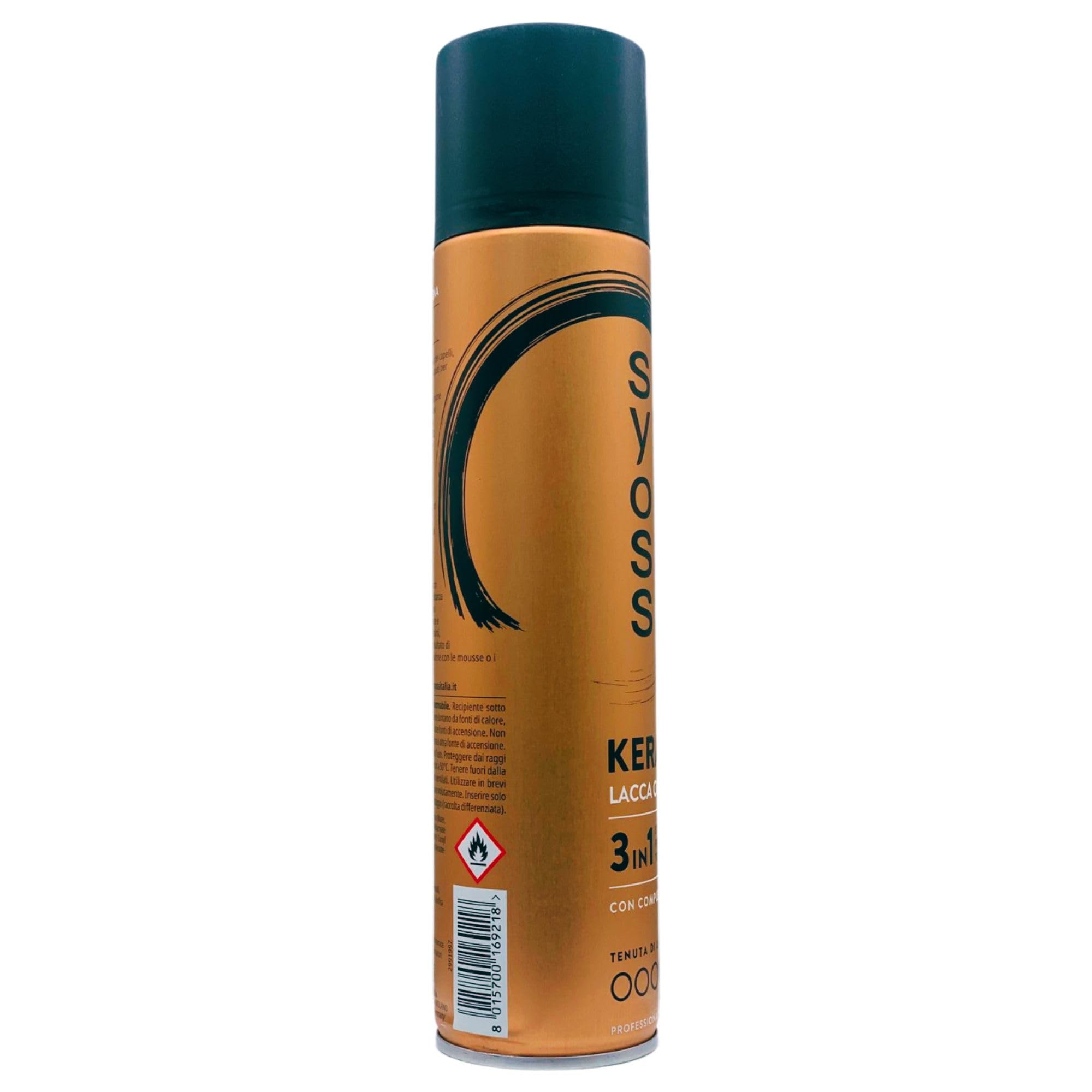 Lacca Con Cheratina KERATIN, Con Complesso Vitaminico Di Lunga Durata. 3In1 Styling, Protezione, Tenuta 300ml (6 Spray)