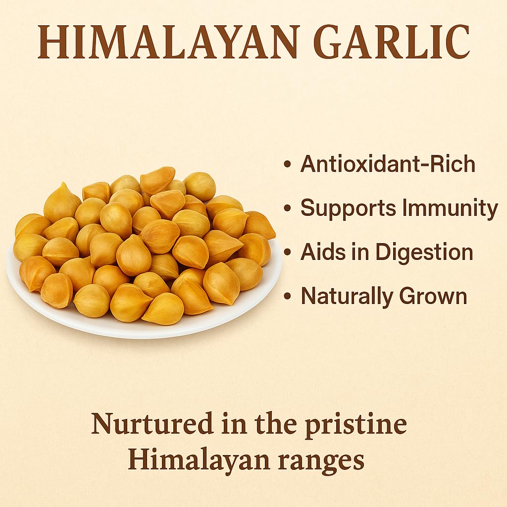 Kashmiri Garlic/Lehsun 100 gm | PahadiLehsun | Himalayan Single CloveGarlic | Snow MountainGarlic | Ek KaliLehsun | Natural & Pure — Amazon image 3