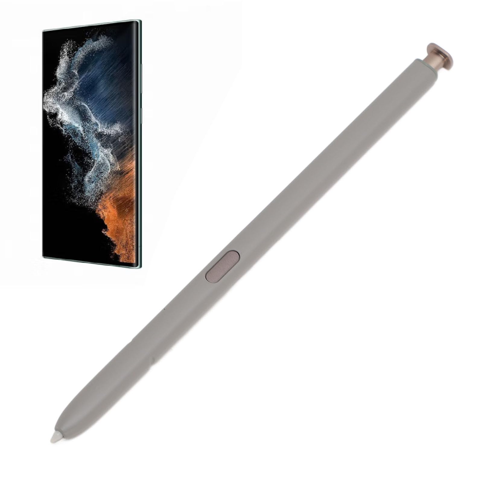 SIXRUN Penna Touchscreen di Precisione, Punta da 0,7 Mm con 4096 Livelli di Pressione per Dispositivi Touch (Giallo e grigio chiaro)