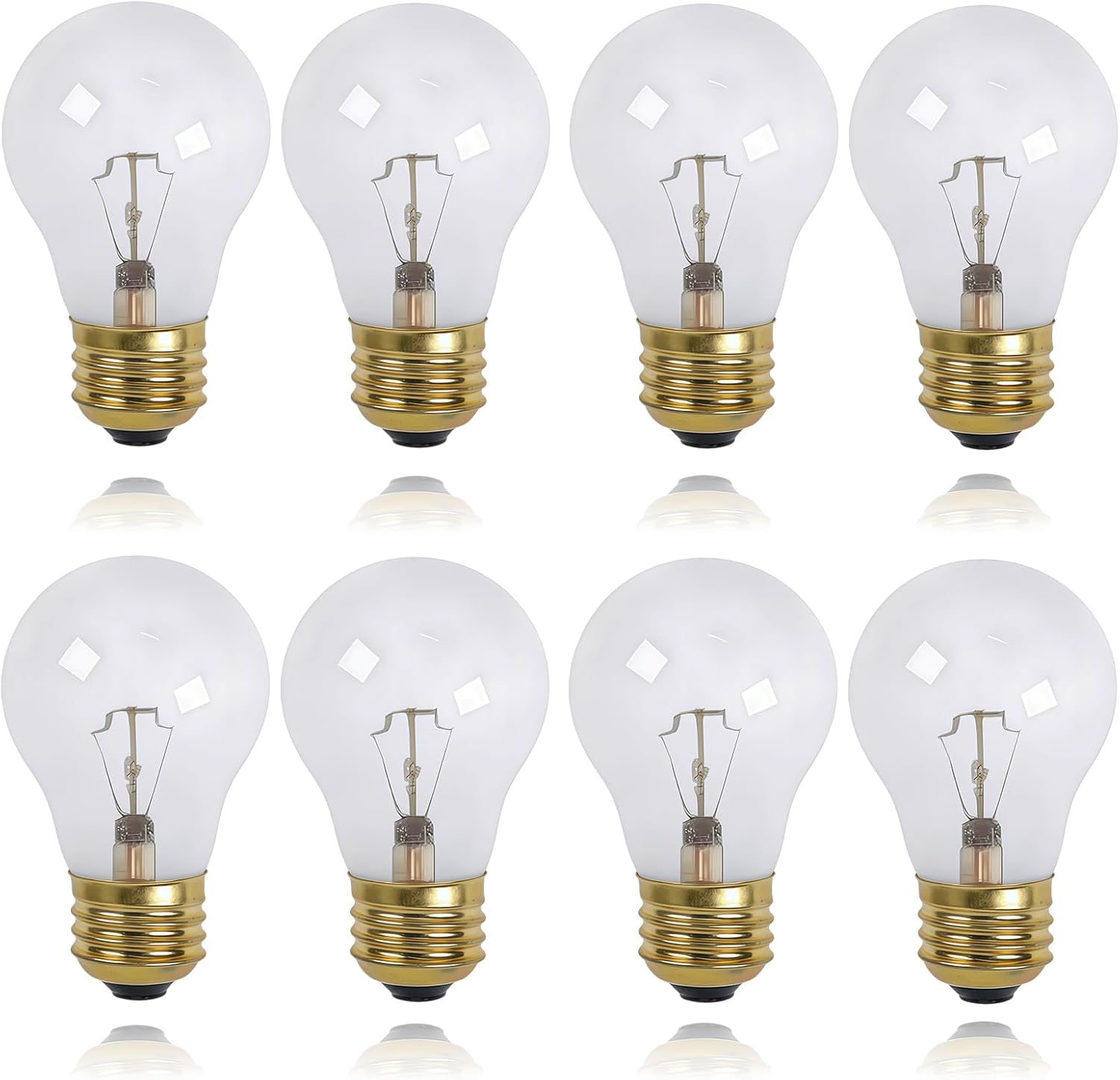 8-Pack Food Warming Heat Lamp Bulb Compatible with Hatco Model 02.30.265, 02.30.265.00, 02.30.265.12, 40W Shatterproof Replacement for Commercial Kitchens Safety-Coated & Shatter-Resistant