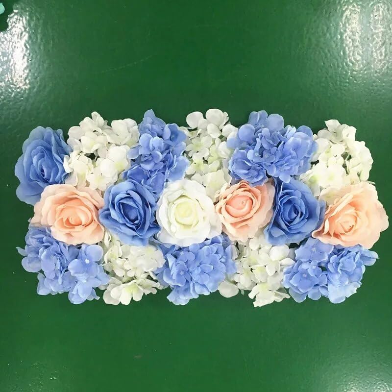 EdricShop - Flores artificiales de seda, 2 unidades, 19.7 in, para boda, camino, hortensia, peonía, rosa, arco de boda, cuadrado, pabellón,