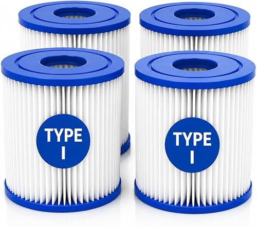 Pool Filter Compatible with Bestway Filter Type I 58093,Spa Filter 3.5"X3.1" Pool Pump Flowclear 58381 58511e 300/330 Gal/H(220-240 V),(4pack)