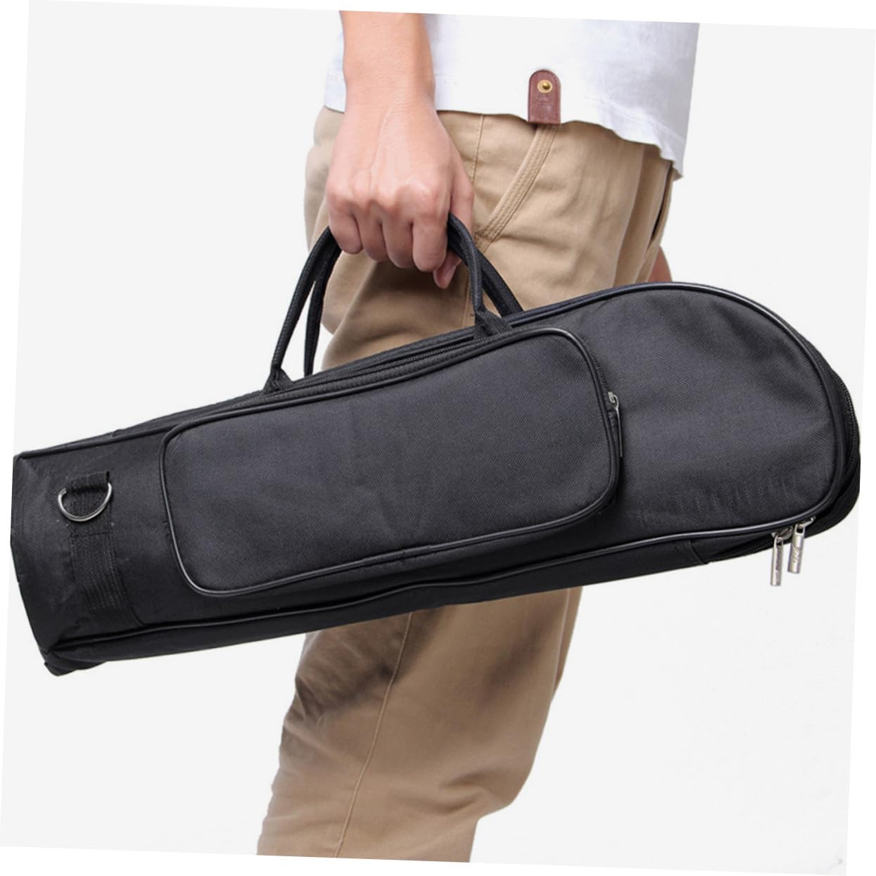 Beaupretty Estuche para Trompeta de Tela Oxford Compartimentos Separados y Correa Hombro para Trompetista