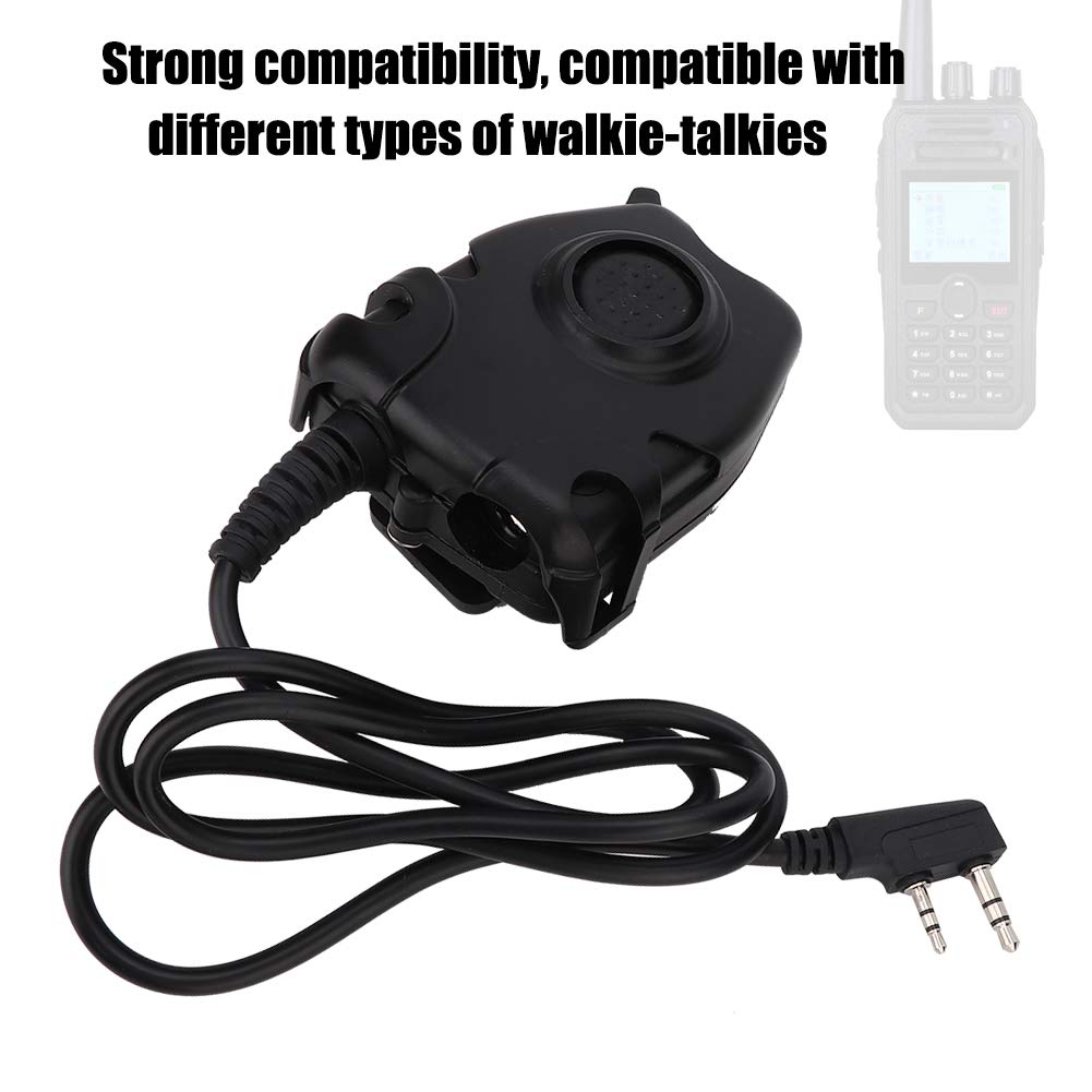 EJ.life Talkie Walkie K Head Talkie-walkie écouteur K Head PTT adaptateur tête câble pour