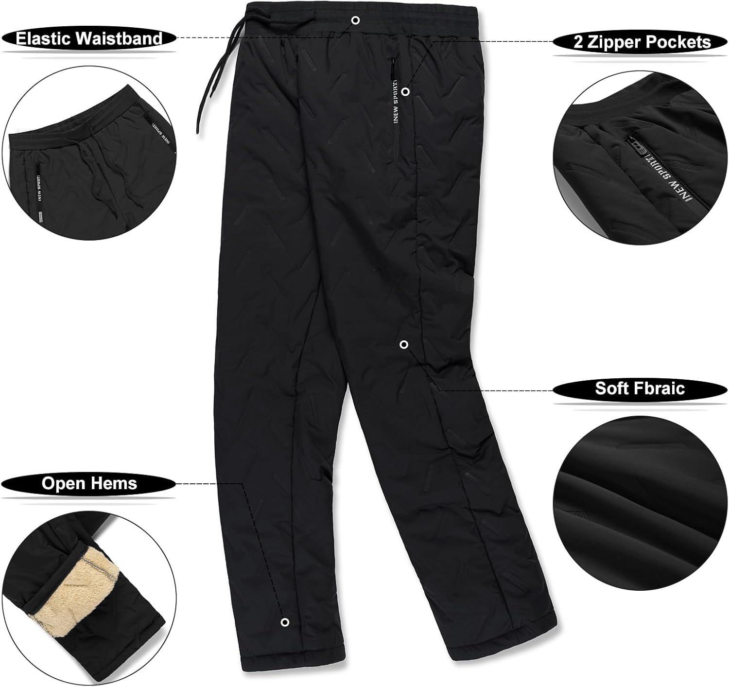LBL Men's Joggers Casual Fleece Jogging Bottoms Winter Warm Sweatpants Work Trousers Outdoor Sport Pants with Drawstring 5 61Jw0Mp4bWL. AC SL1500