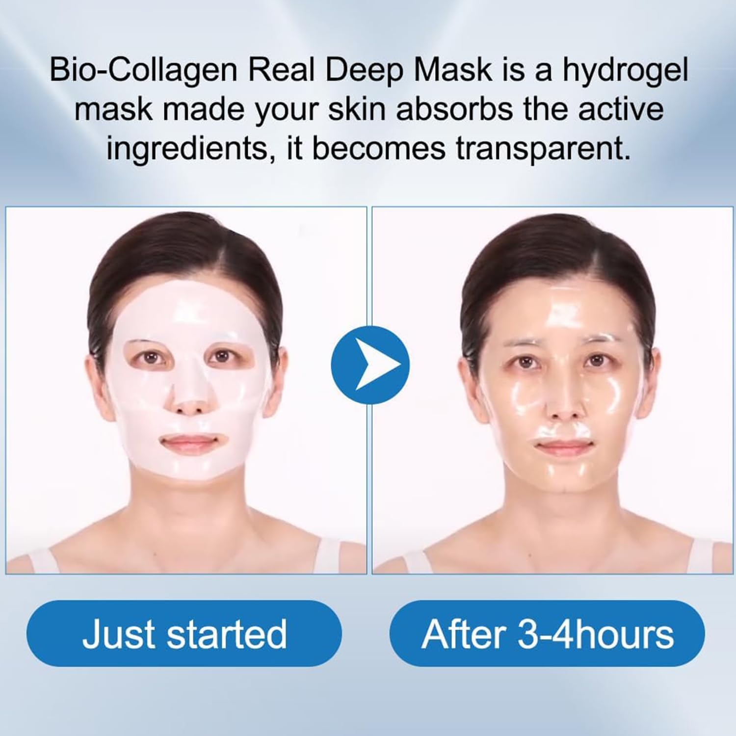 Vityne Maske, Vityne Bio-Kollagen-Maske, Vityne Deep Collagen Anti-Falten Lifting Maske, Vityne Gesichtsmaske, Bio-Collagen-Maske mit Tiefenwirkung, Overnight Gesichtsmaske (10pcs)