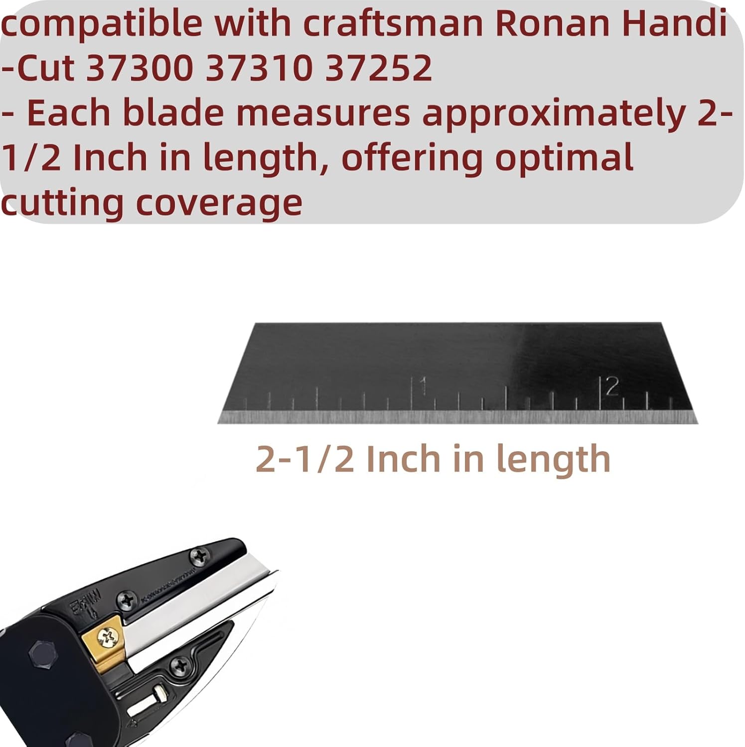 20 PCS 2-1/2" Replacement Blade for Craftsman Handi-Cut 37301 37251 401 37300 37310 37252 Replace Knife Blades